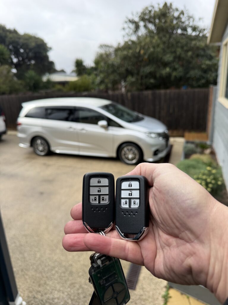 Smart key cut and programmed for a 2019 Honda Odyssey in Seaford