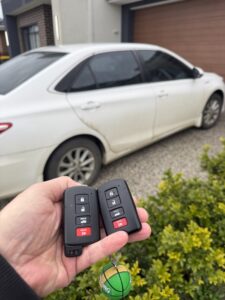 2015 Toyota Camry, smart key — car key replaced on site by Budget Auto Keys