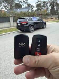 2017 Toyota Kluger, all keys lost, Murrumbeena — car key replaced on site by Budget Auto Keys