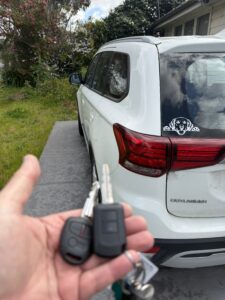2019 Mitsubishi Outlander, remote key, Watsonia — car key replaced on site by Budget Auto Keys