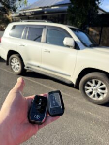Toyota Landcruiser 200, St Kilda — car key replaced on site by Budget Auto Keys