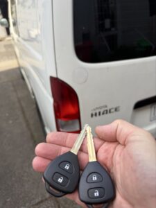 2010 Toyota Hiace, spare key, St Kilda — car key replaced on site by Budget Auto Keys