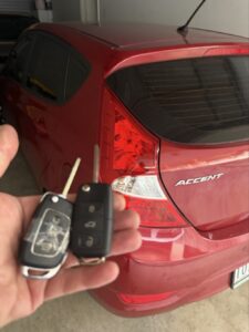 2016 Hyundai Accent, spare key, Windsor — car key replaced on site by Budget Auto Keys