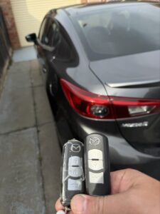 2018 Mazda 2, spare key, Oakleigh South — car key replaced on site by Budget Auto Keys