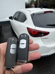 Mazda 2, spare key, Heatherton — car key replaced on site by Budget Auto Keys